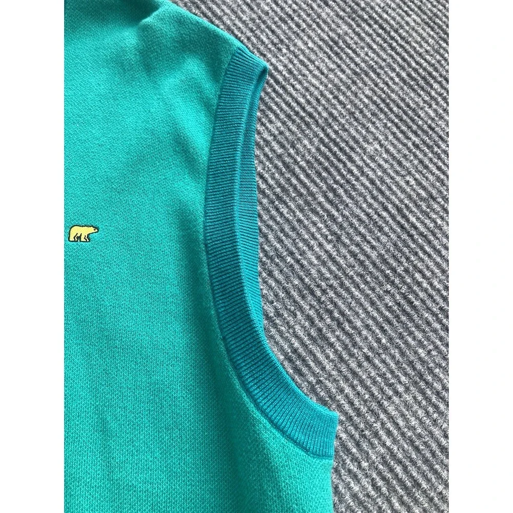 Jack Nicklaus Golf Pullover V Neck Sweater Vest Bear Embroidered Size X-LARGE